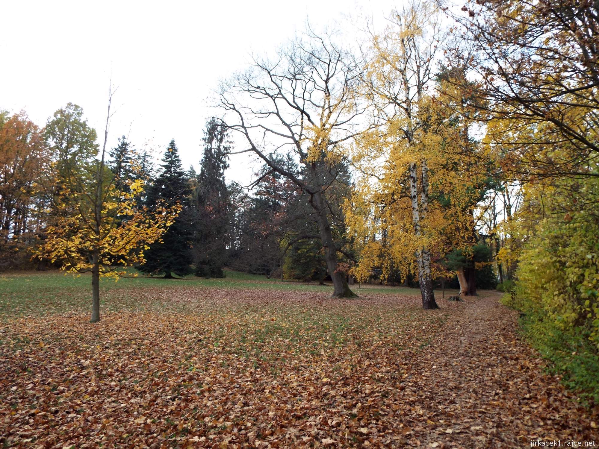 Letohrad - zámek 33 - zámecký park - podzim