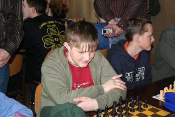 MČR škol (Olomouc, 9. - 10. 4. 2008) - Štěpán Vopěnka na 2. šachovnici uhrál 5,5 bodu