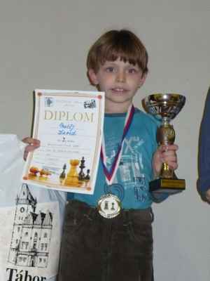 Mistrovství Čech do 8 a 10 let (Tábor, 15. - 17. 11. 2008) - Matěj skončil překvapivě na 2. místě v H8