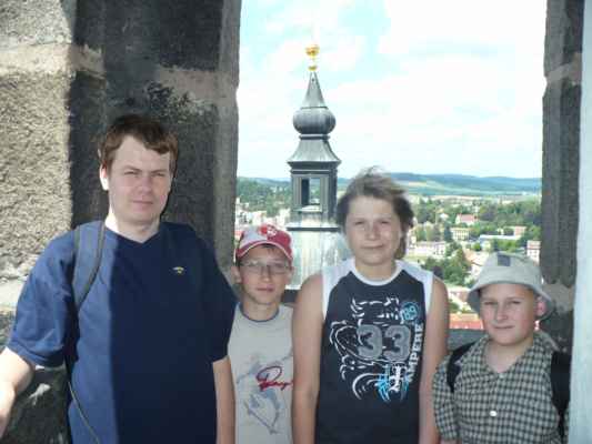 O pohár města Klatov (Klatovy, 28. 6. - 6. 7. 2008) - Vystoupili jsme na Černou věž, vysokou 86 metrů