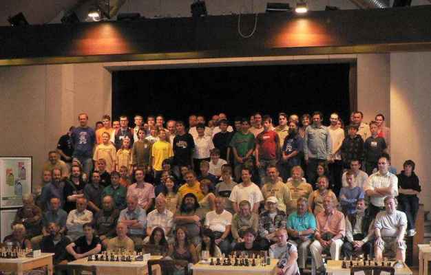 Pohár města Říčany (Říčany, 23. - 30. 8. 2008) - Společné foto všech účastníků turnaje