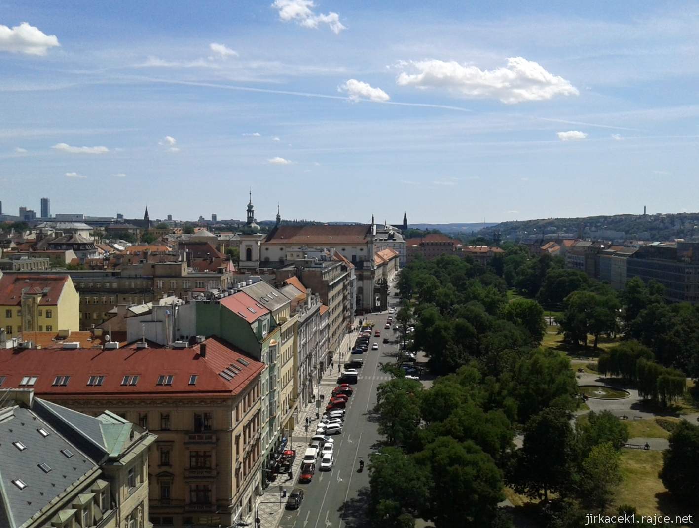 Praha - Novoměstská radnice 22 - pohled na město z vyhlídky