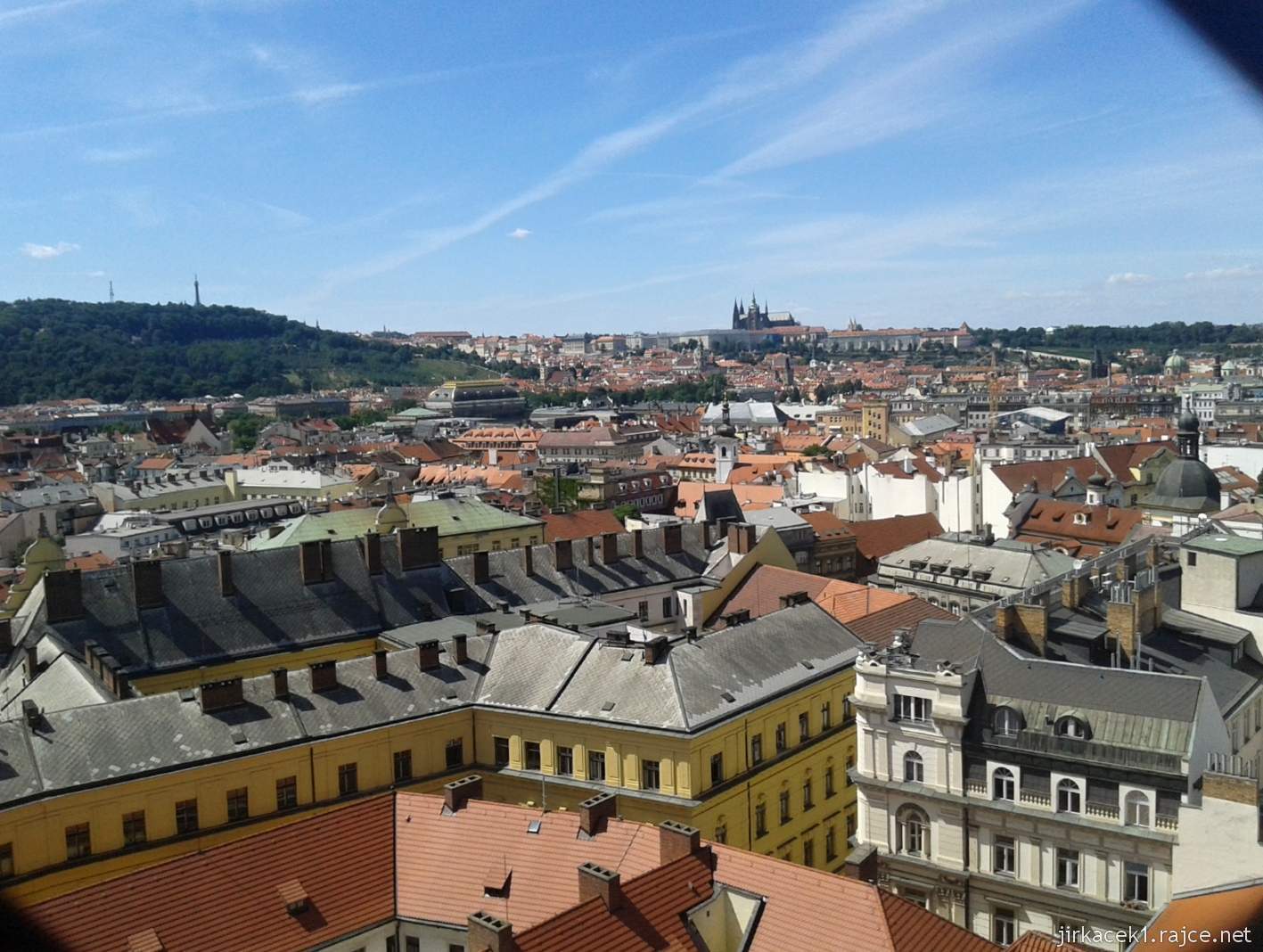 Praha - Novoměstská radnice 28 - pohled na město z vyhlídky