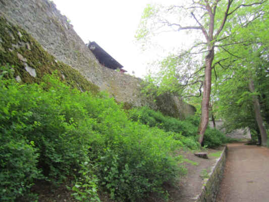 jdeme při hradbách  města - Hradby byly postaveny kolem poloviny 15. století a ve své době patřily mezi nejdokonalejší opevňovací systémy v Evropě. Opevnění bylo tvořeno z nižší parkánové hradby a hlavní hradby, mezi nimi byl 6 až 10 metrů široký prostor. Součástí opevnění byly věže, bašty a brány, dochovaly se Žižkova bašta, Soukenická bašta, Bechyňská brána