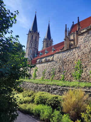 kostel sv. Bartoloměje - Gotická sakrální stavba ze 2. poloviny 13. stol. V r. 1349 kostel vyhořel. Ve 14. stol. byl vystavěn nový vysoký chór na místě původního presbytáře. Na začátku 16. stol. byla přistavěna zvonice, kam byly přeneseny zvony z poškozené věže, v současnosti je zde zavěšeno pět zvonů. Trojlodní stavba, na severní straně se nacházejí dva vstupní portály.