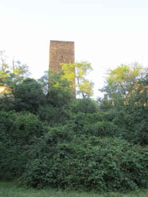 Pozdně gotická kamenná věž zvaná Práchovna byla postavena na břehu Labe v první polovině 15. století jako předsunuté opevnění kolínského hradu. Později sloužila jako skladiště prachu a v současné době funguje jako rozhledna.