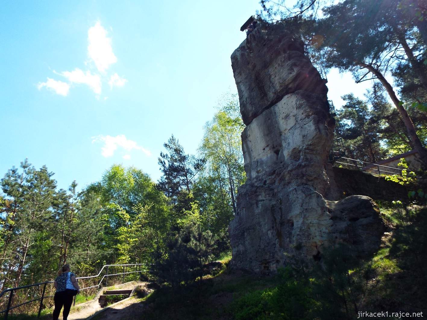 Hruboskalsko - rozhledna Hlavatice - skalní věž s vyhlídkou